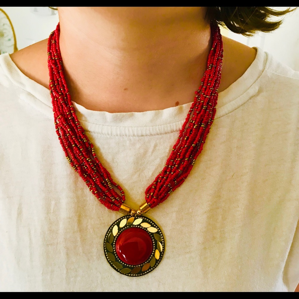 Red Handmade Necklace